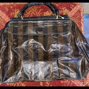 VINTAGE FENDI PEQUIN Striped Extra Large Garment Bag